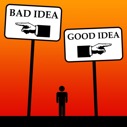 good idea-bad-idea dreamstimemedium 28973031