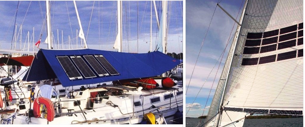 sail covers solar panel